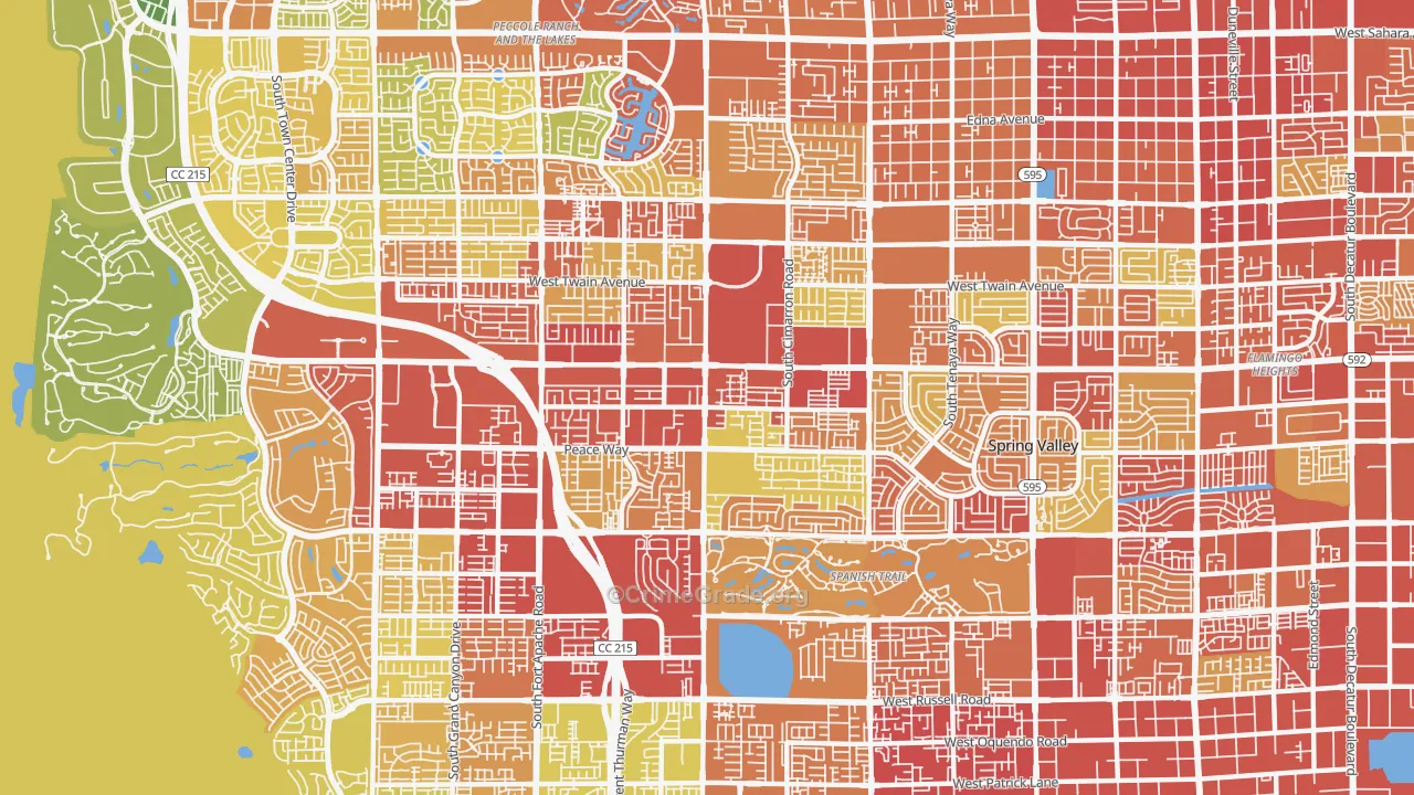 89147, NV Map of Vehicle Theft Rates