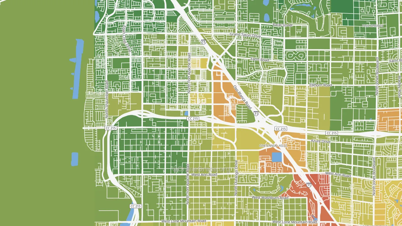 89149, NV Map of Vehicle Theft Rates
