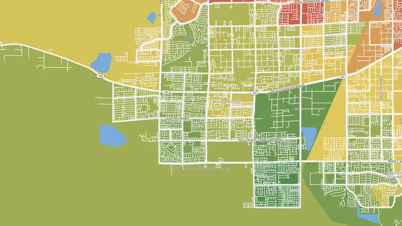 89178, NV Map of Vehicle Theft Rates