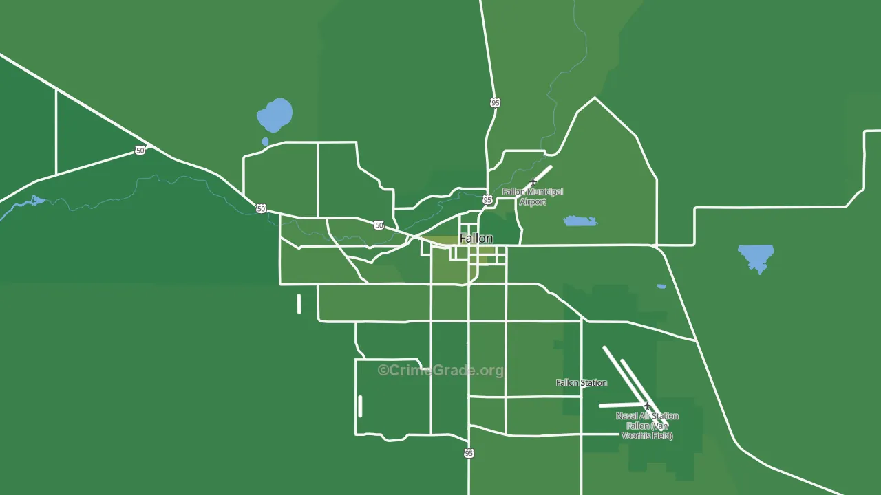89406, NV Map of Vehicle Theft Rates