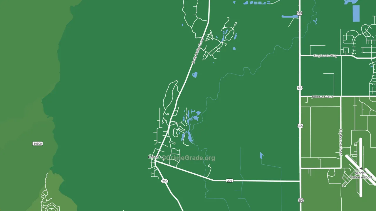 89411, NV Map of Vehicle Theft Rates