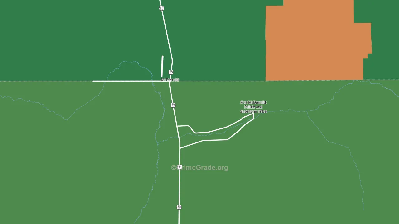 89421, NV Map of Vehicle Theft Rates