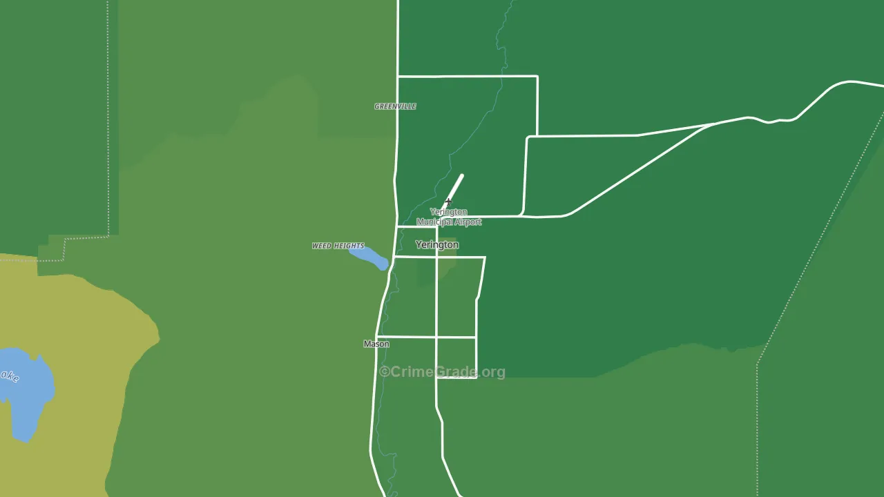 89447, NV Map of Vehicle Theft Rates