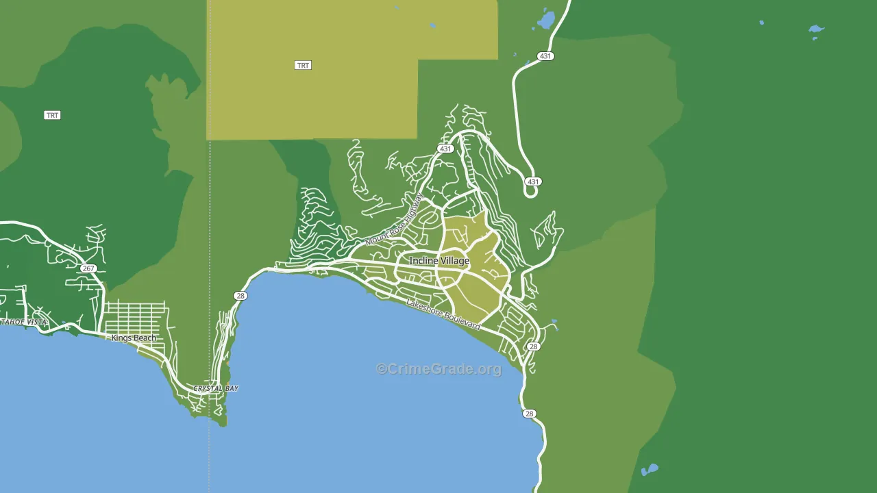 89451, NV Map of Vehicle Theft Rates