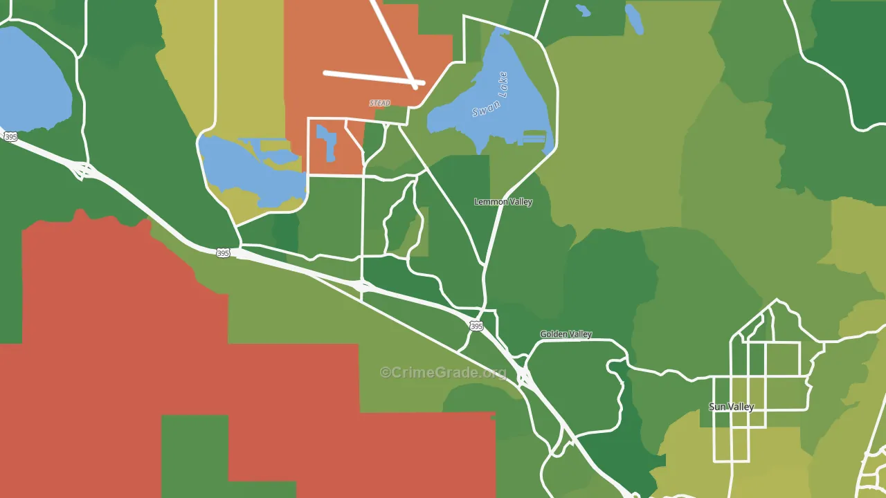 89506, NV Map of Vehicle Theft Rates