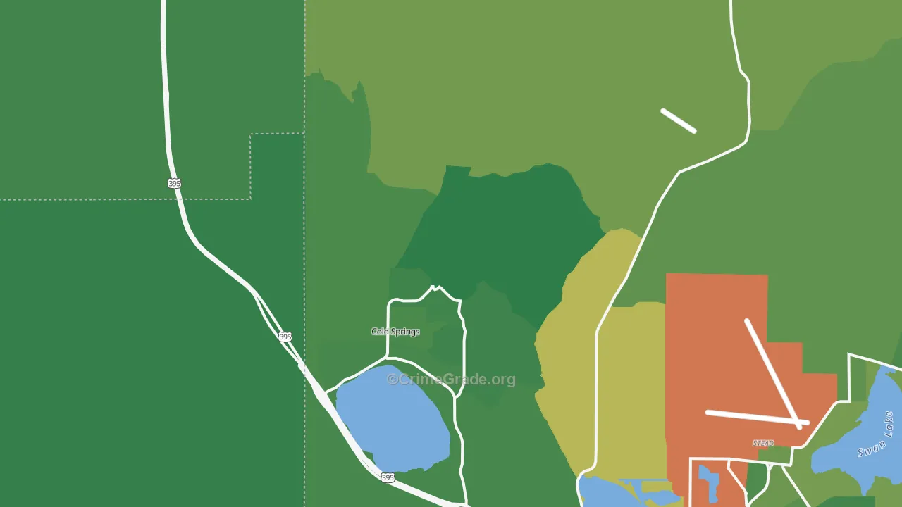 89508, NV Map of Vehicle Theft Rates