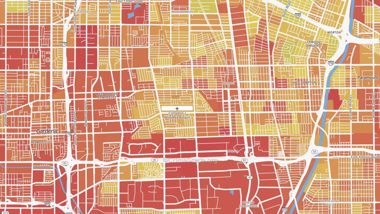90220, CA Map of Vehicle Theft Rates