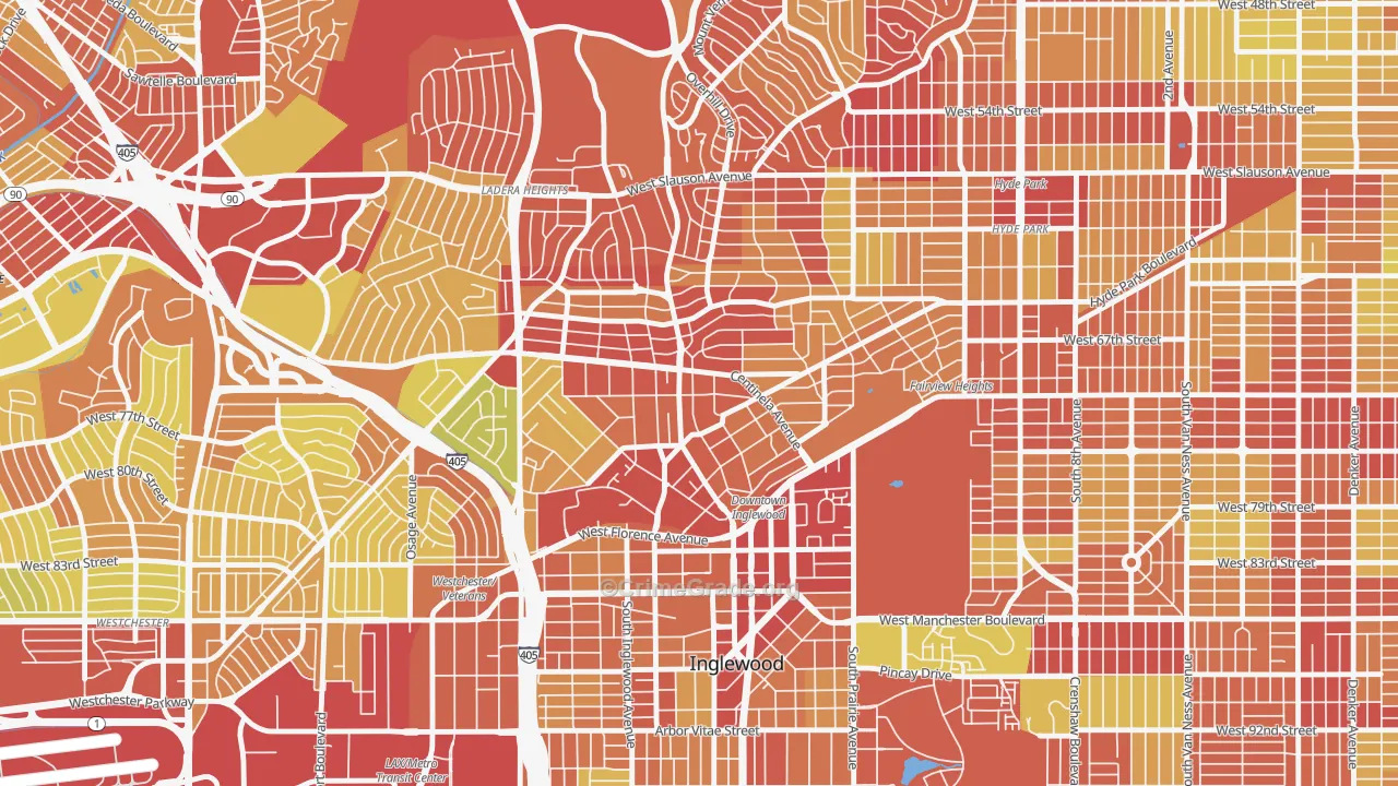90302, CA Map of Vehicle Theft Rates