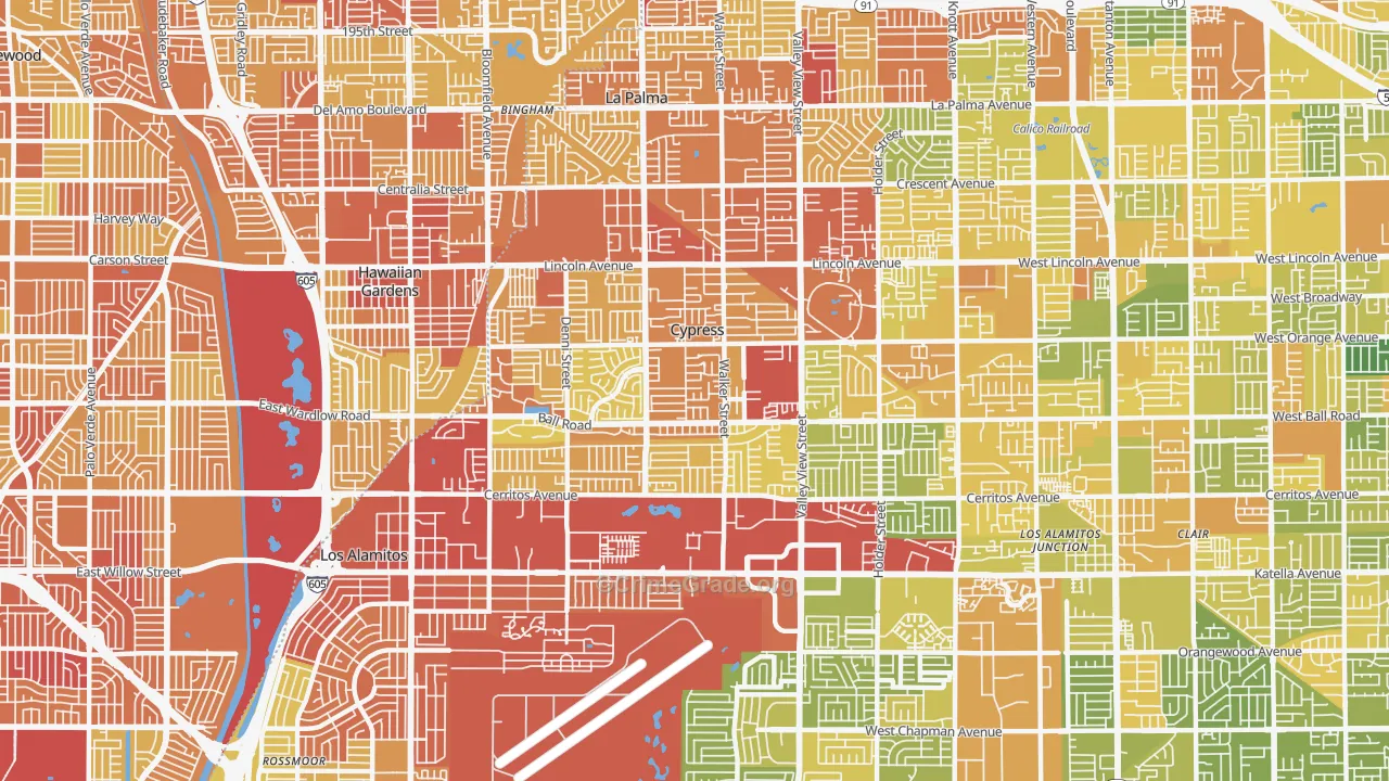 90630, CA Map of Vehicle Theft Rates