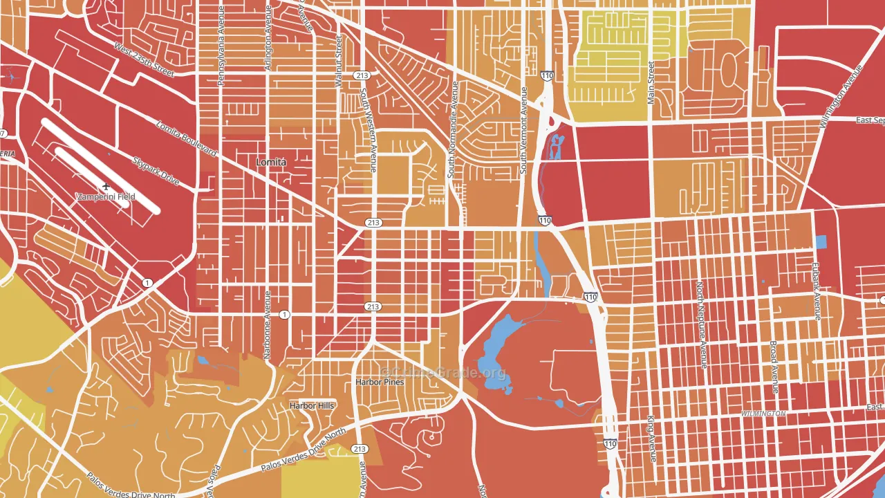 90710, CA Map of Vehicle Theft Rates