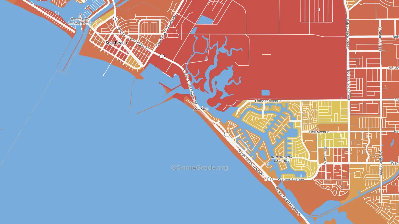 90743, CA Map of Vehicle Theft Rates