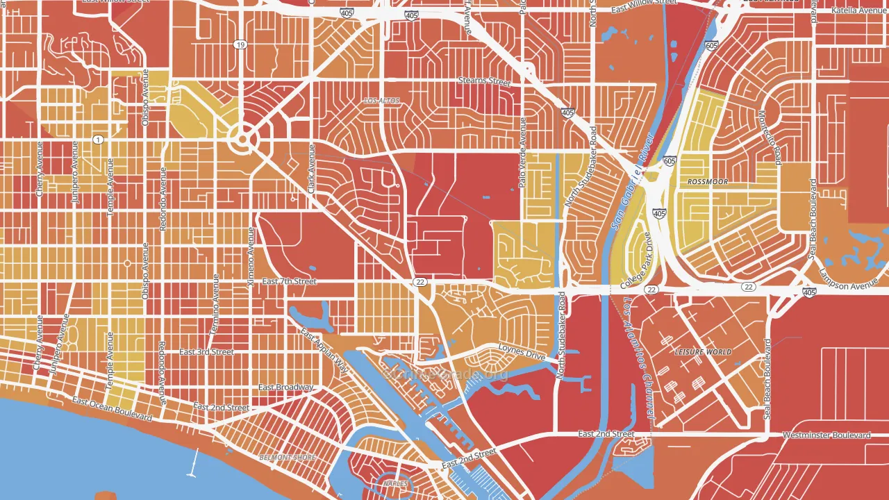 90822, CA Map of Vehicle Theft Rates