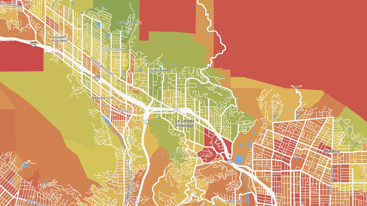 91011, CA Map of Vehicle Theft Rates