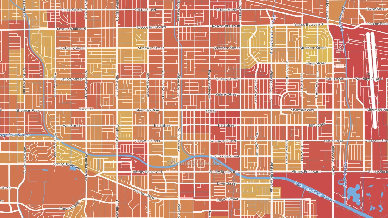 91335, CA Map of Vehicle Theft Rates