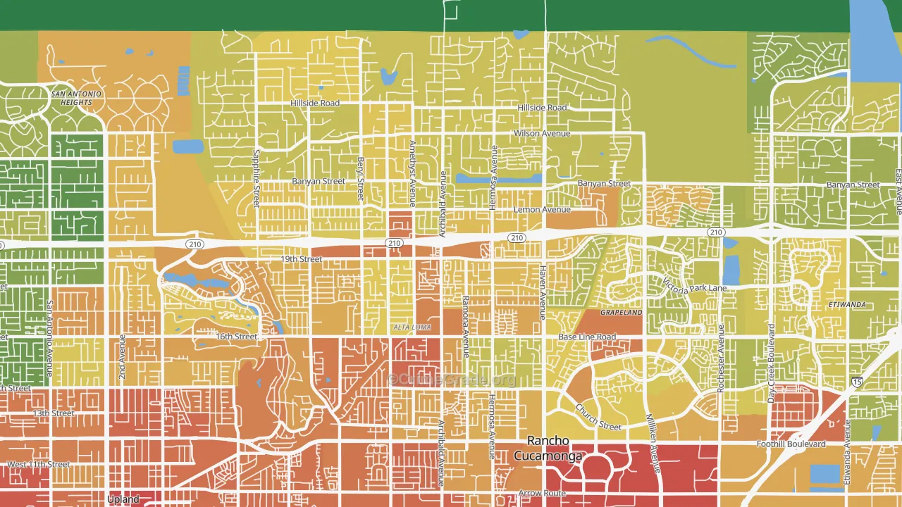 91701, CA Map of Vehicle Theft Rates