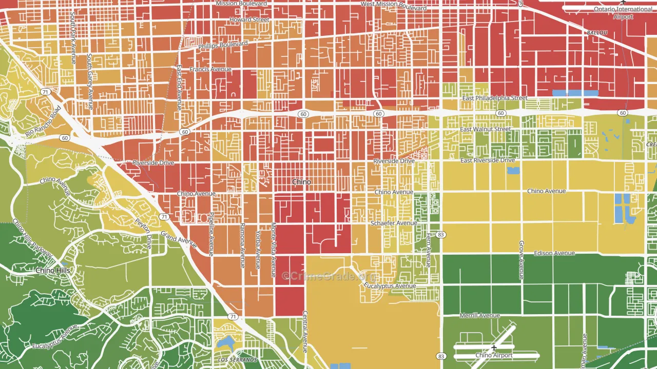 91710, CA Map of Vehicle Theft Rates