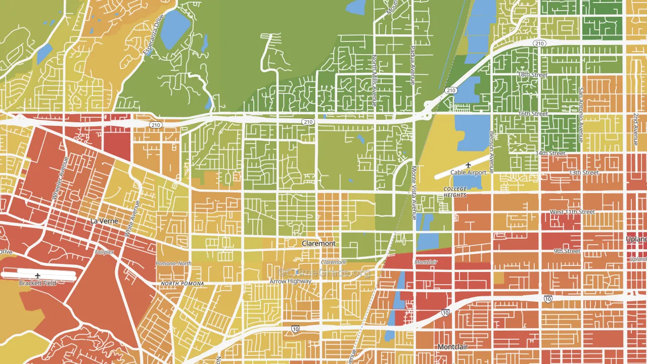 91711, CA Map of Vehicle Theft Rates
