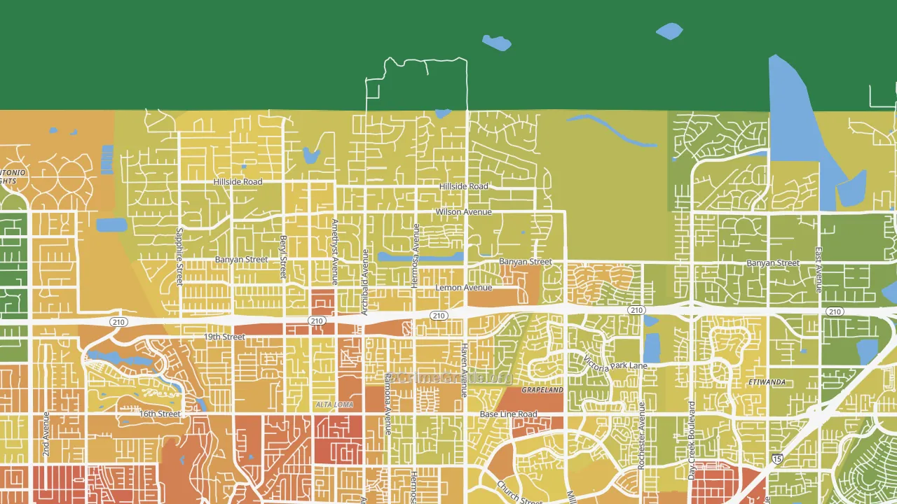 91737, CA Map of Vehicle Theft Rates