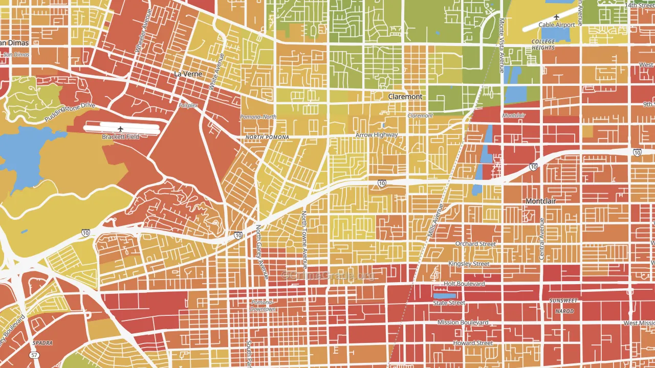 91767, CA Map of Vehicle Theft Rates