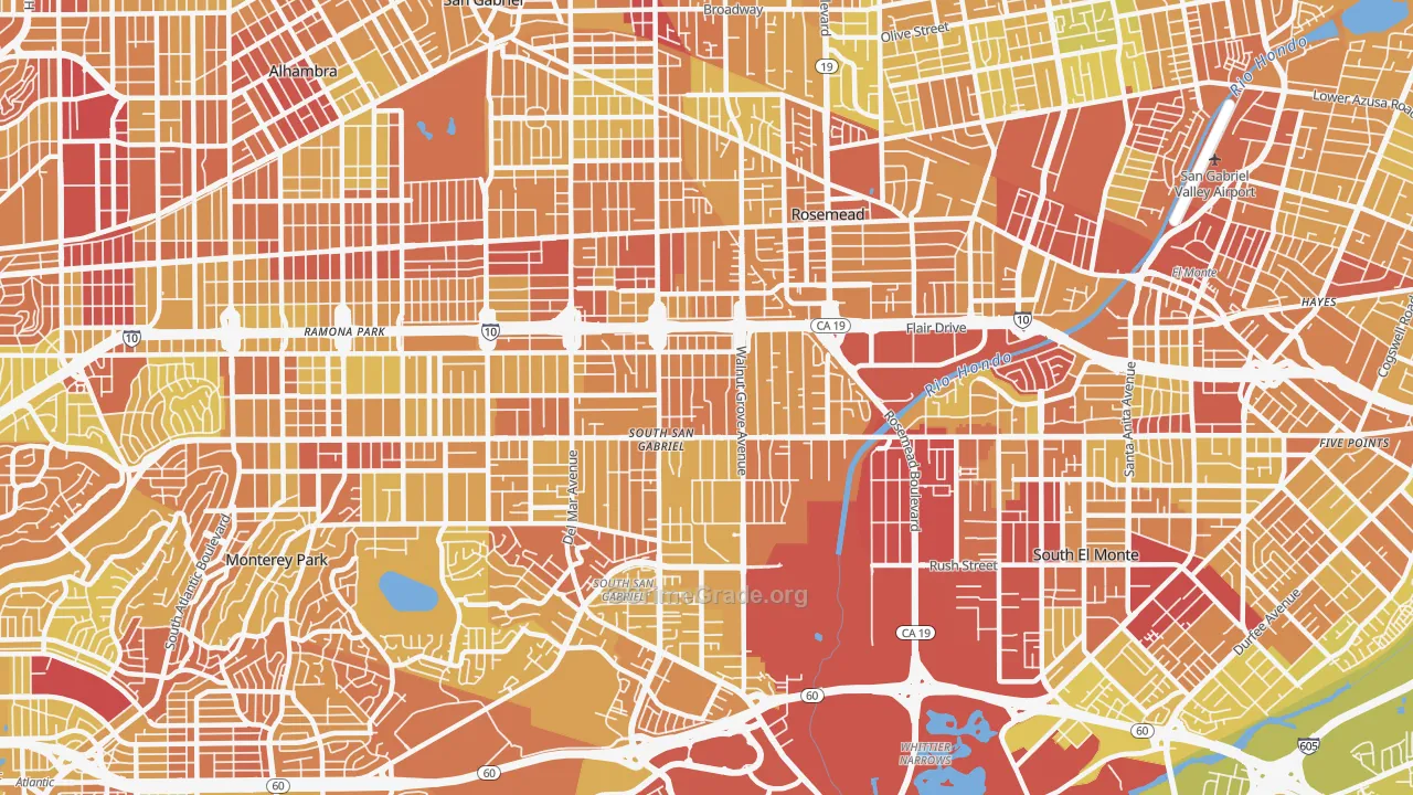 91770, CA Map of Vehicle Theft Rates