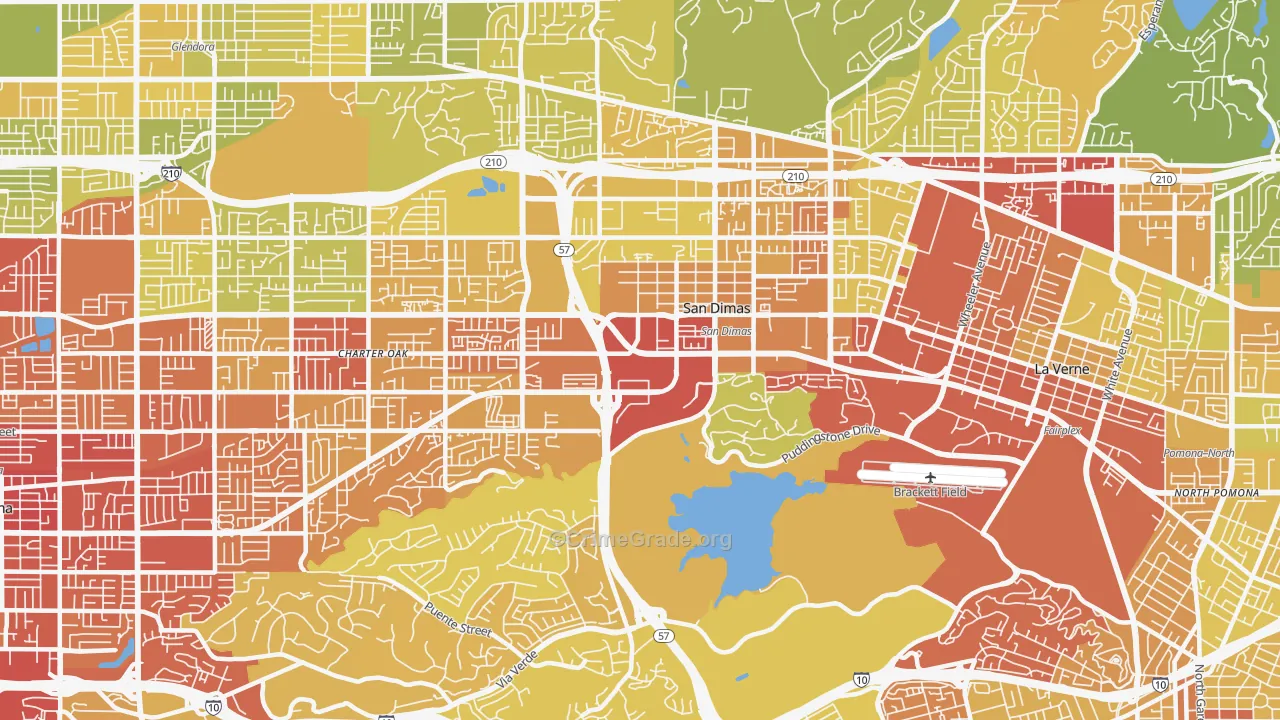 91773, CA Map of Vehicle Theft Rates