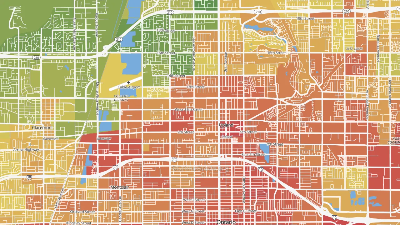91786, CA Map of Vehicle Theft Rates