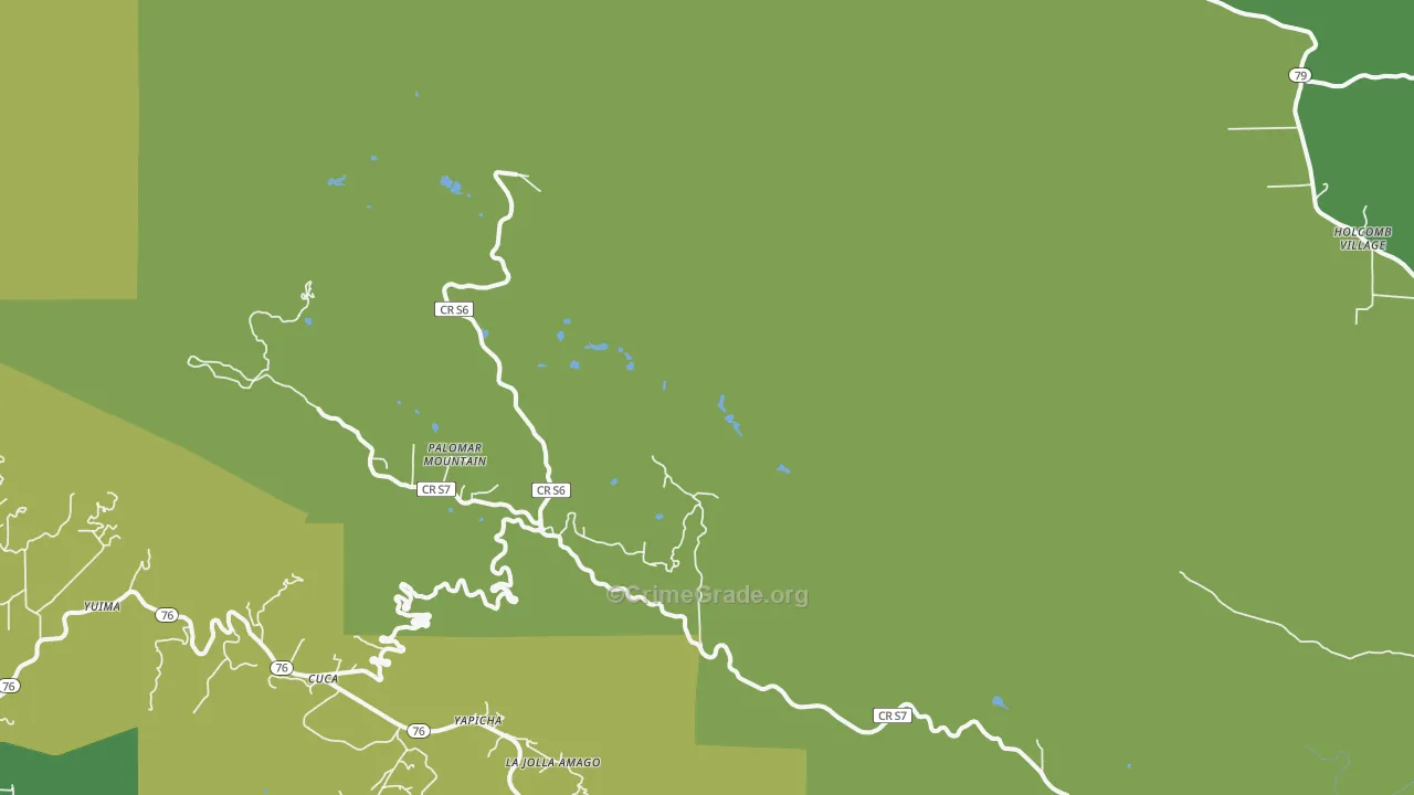92060, CA Map of Vehicle Theft Rates