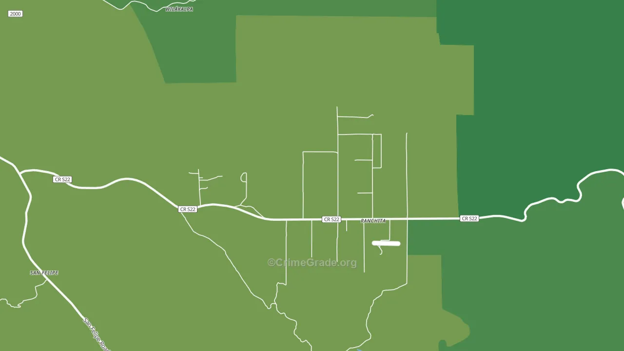 92066, CA Map of Vehicle Theft Rates
