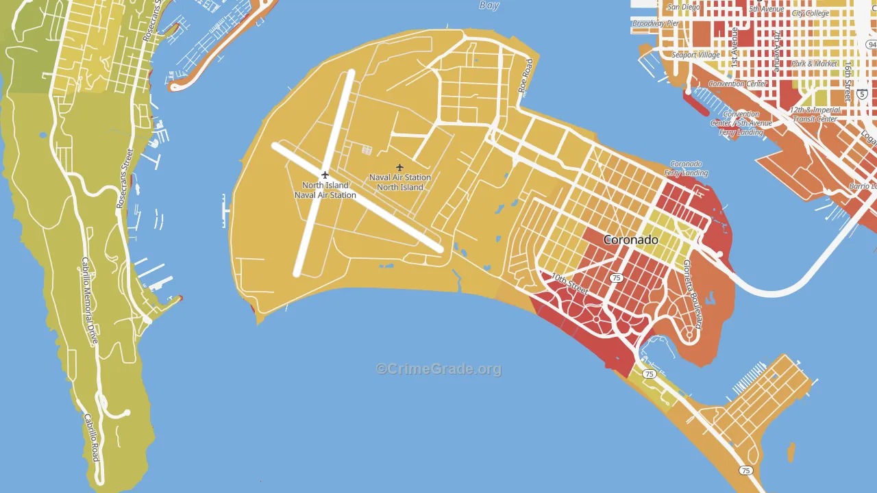 92135, CA Map of Vehicle Theft Rates