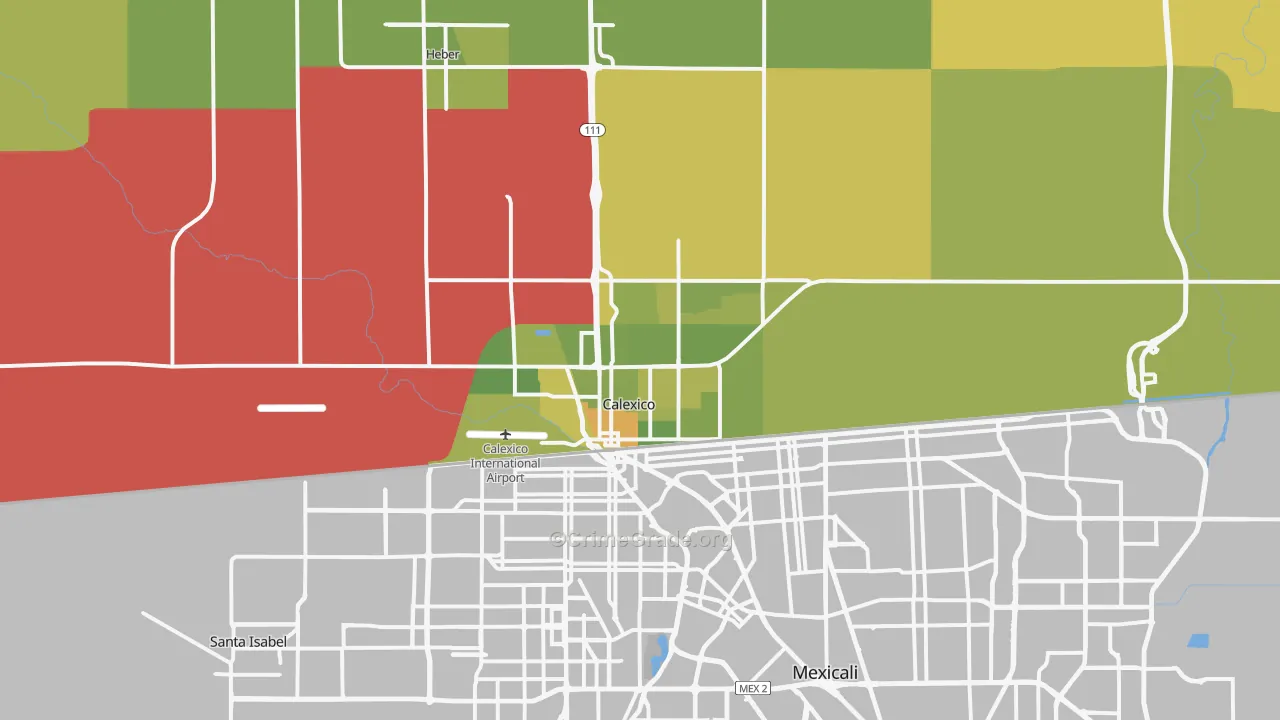 92231, CA Map of Vehicle Theft Rates