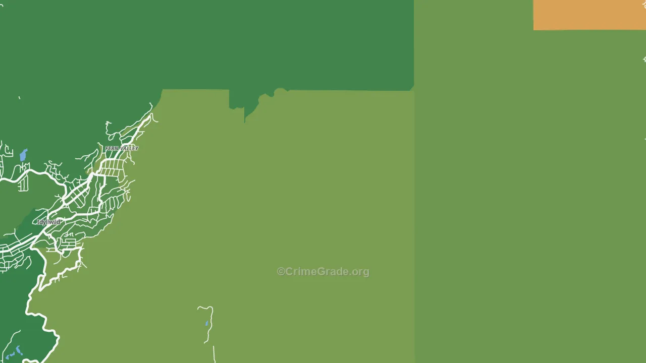 92263, CA Map of Vehicle Theft Rates