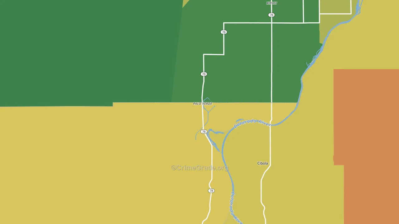 92266, CA Map of Vehicle Theft Rates