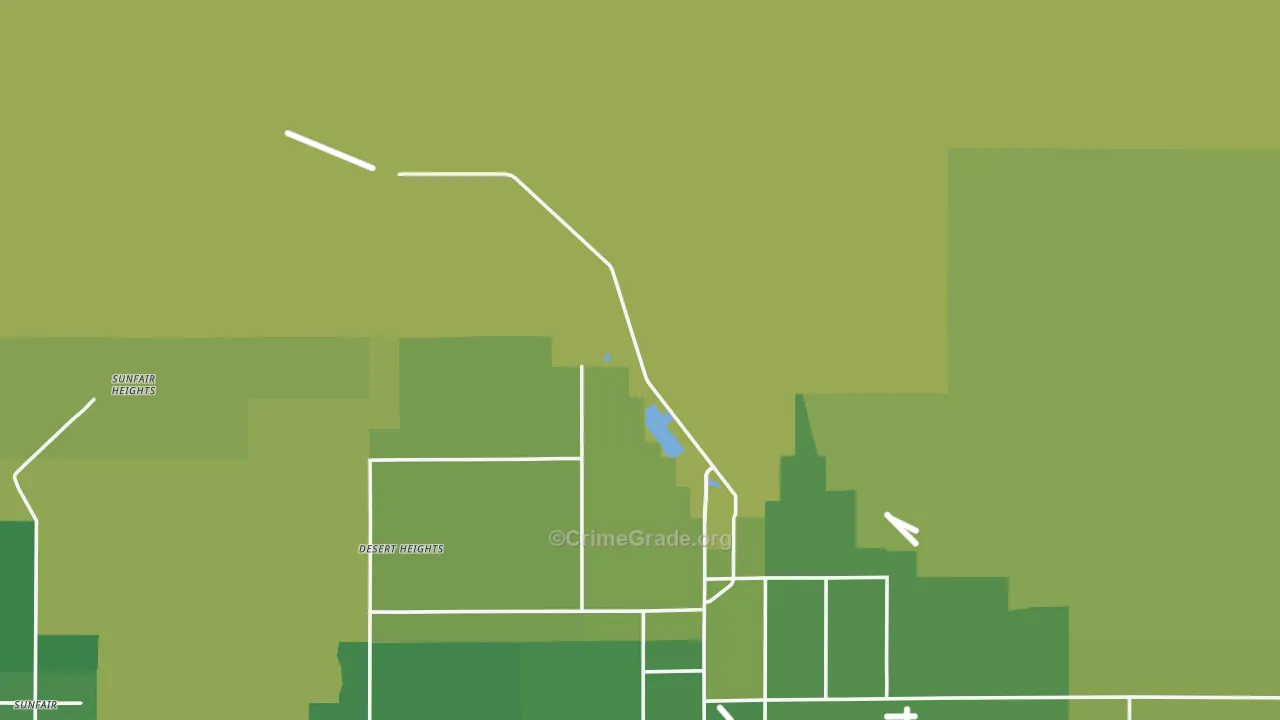 92278, CA Map of Vehicle Theft Rates