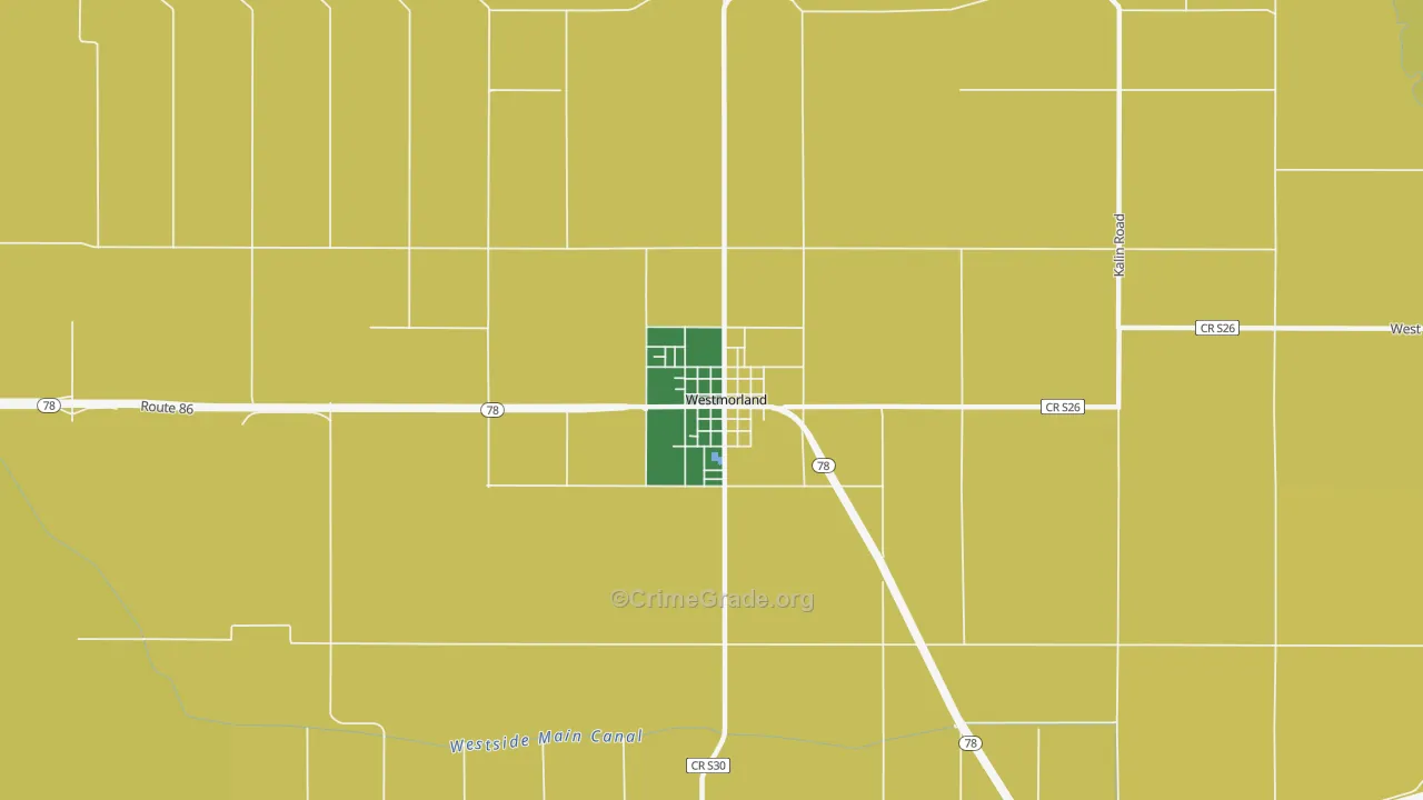 92281, CA Map of Vehicle Theft Rates