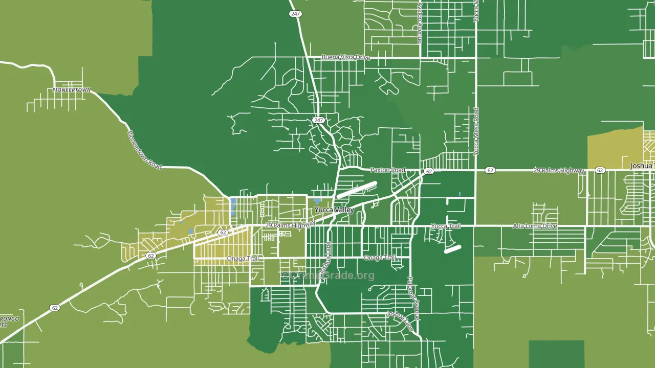 92284, CA Map of Vehicle Theft Rates