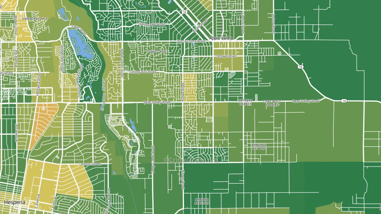 92308, CA Map of Vehicle Theft Rates