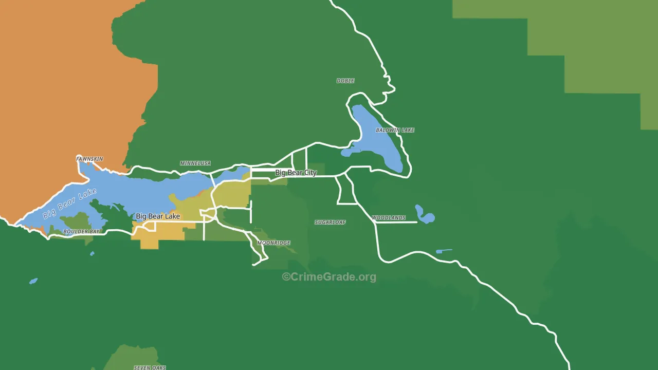 92314, CA Map of Vehicle Theft Rates