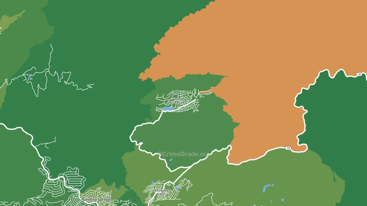 92341, CA Map of Vehicle Theft Rates
