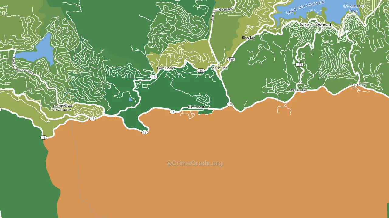 92378, CA Map of Vehicle Theft Rates