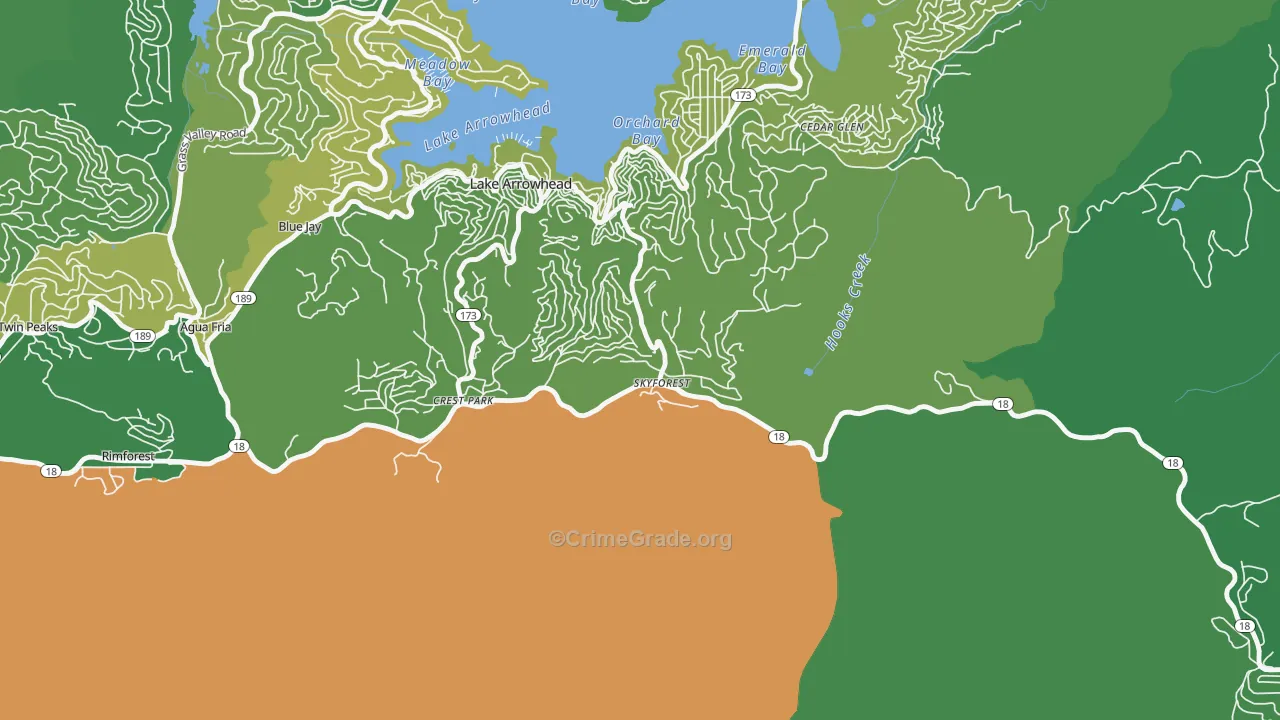 92385, CA Map of Vehicle Theft Rates
