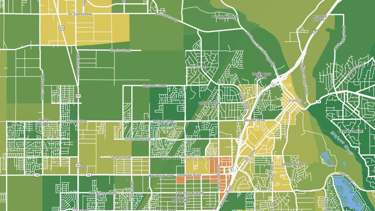 92394, CA Map of Vehicle Theft Rates