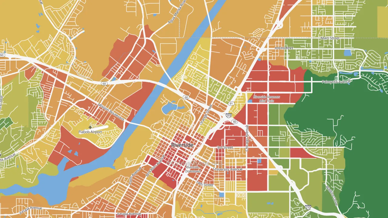 92501, CA Map of Vehicle Theft Rates