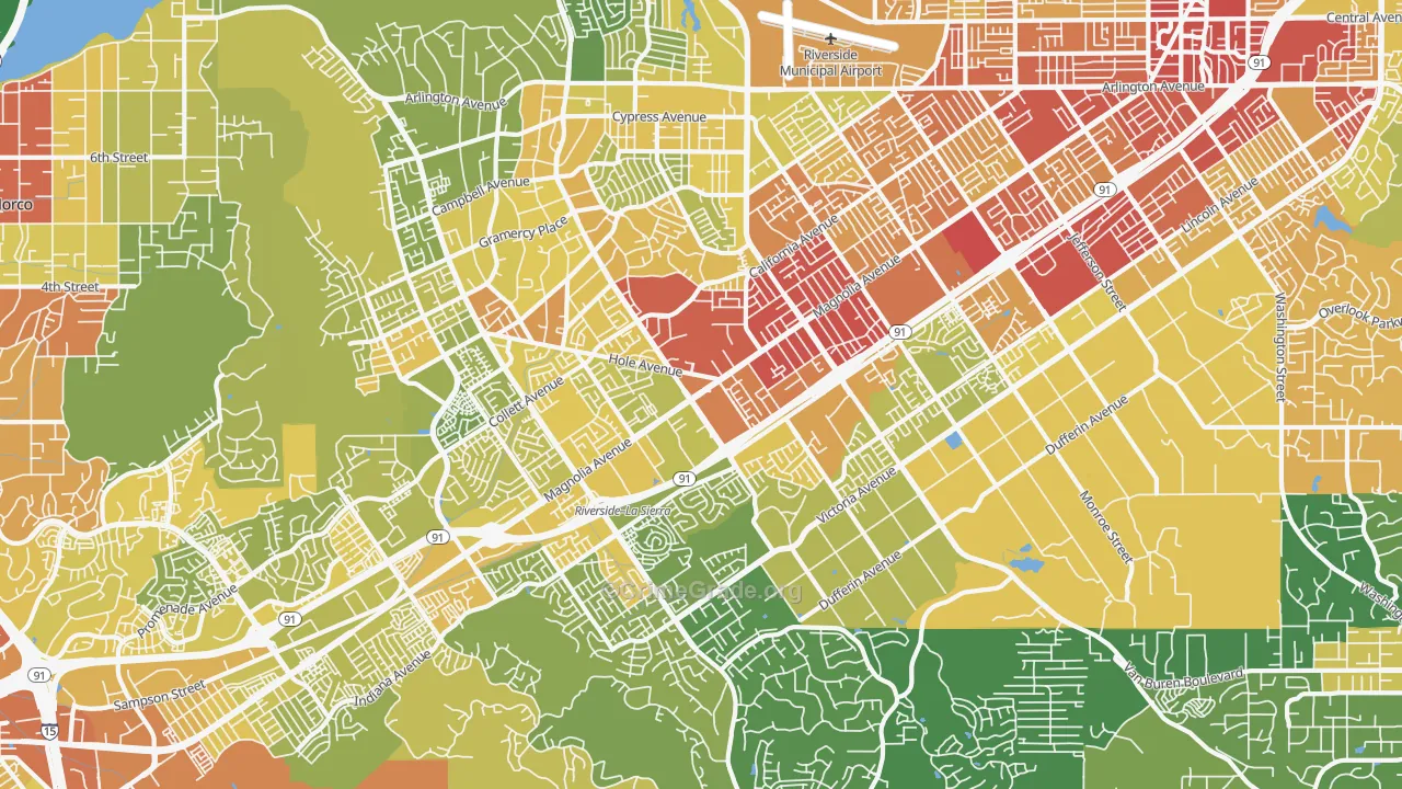 92503, CA Map of Vehicle Theft Rates