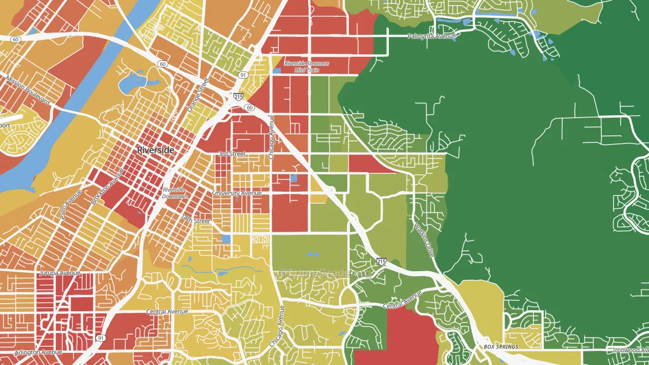 92507, CA Map of Vehicle Theft Rates