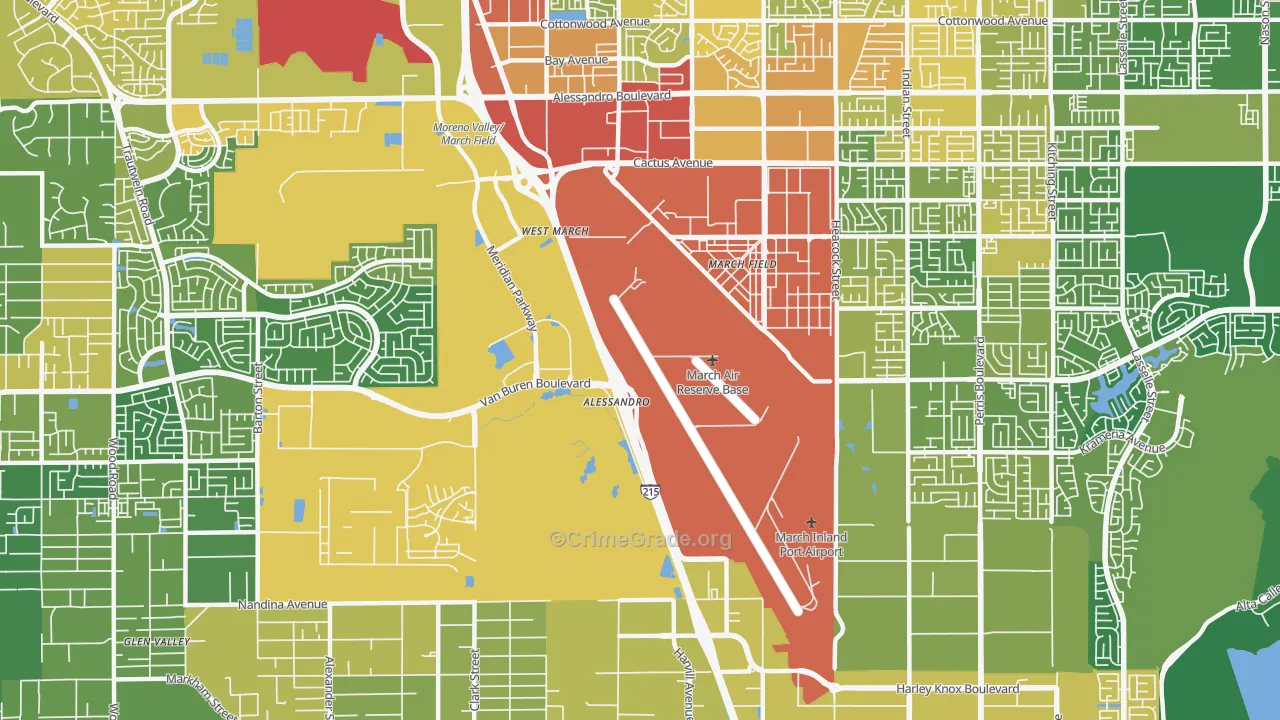 92518, CA Map of Vehicle Theft Rates