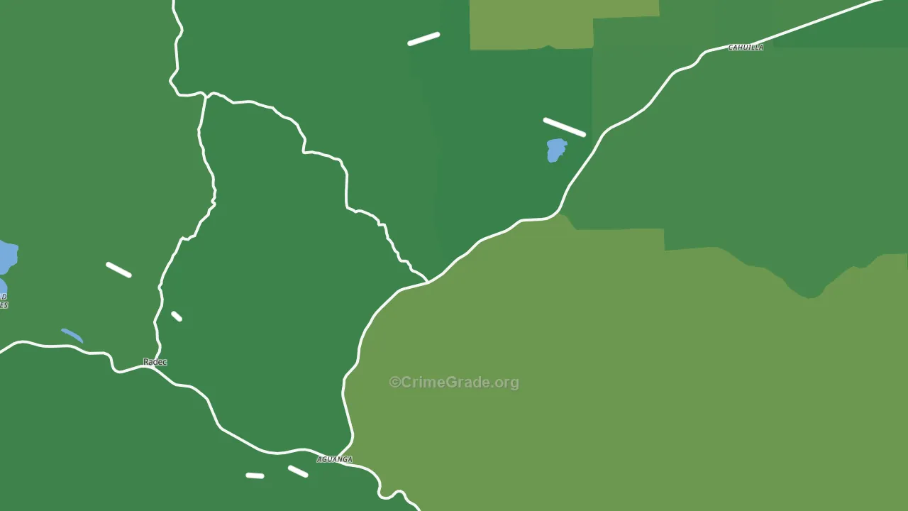 92536, CA Map of Vehicle Theft Rates
