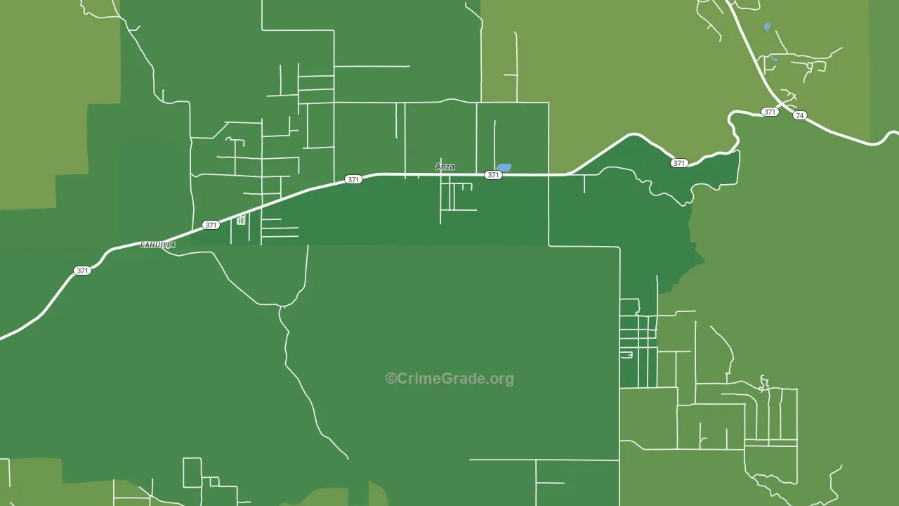 92539, CA Map of Vehicle Theft Rates