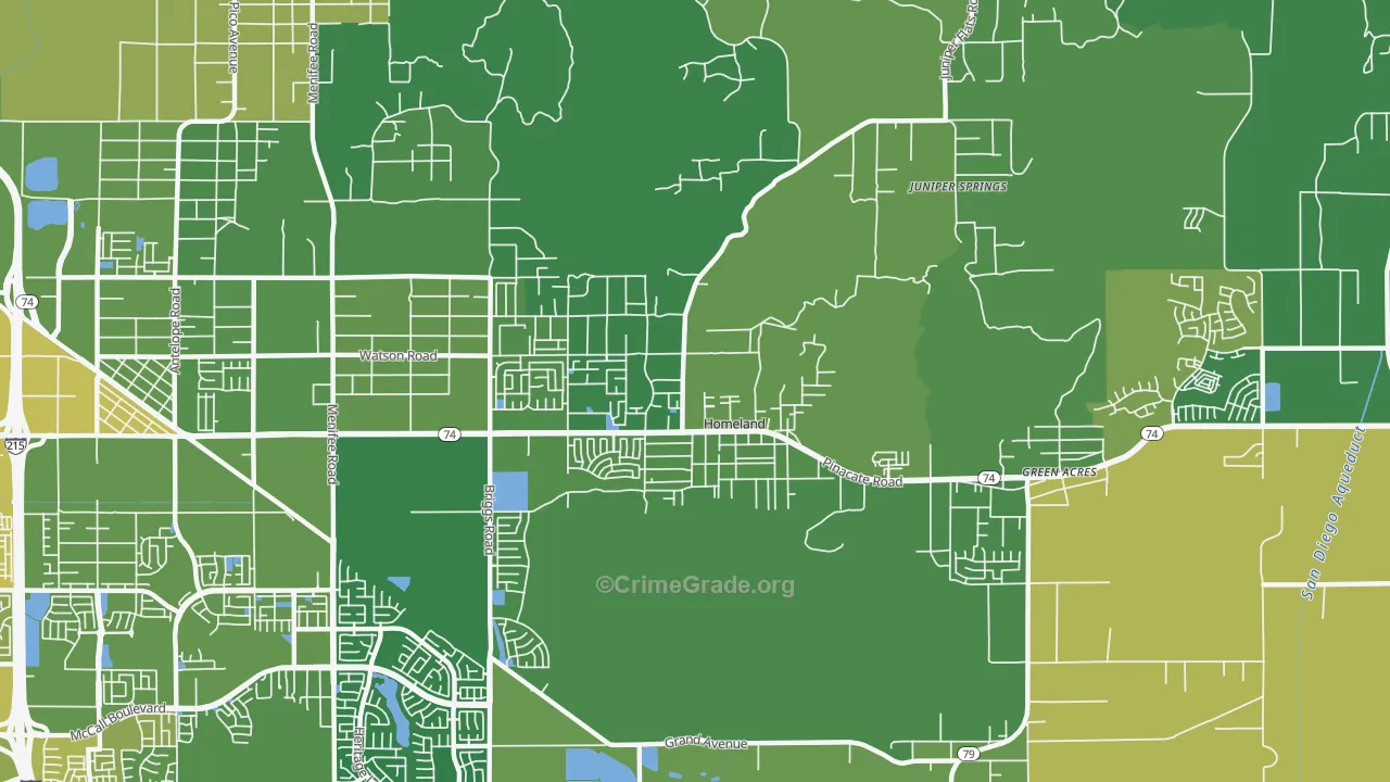 92548, CA Map of Vehicle Theft Rates