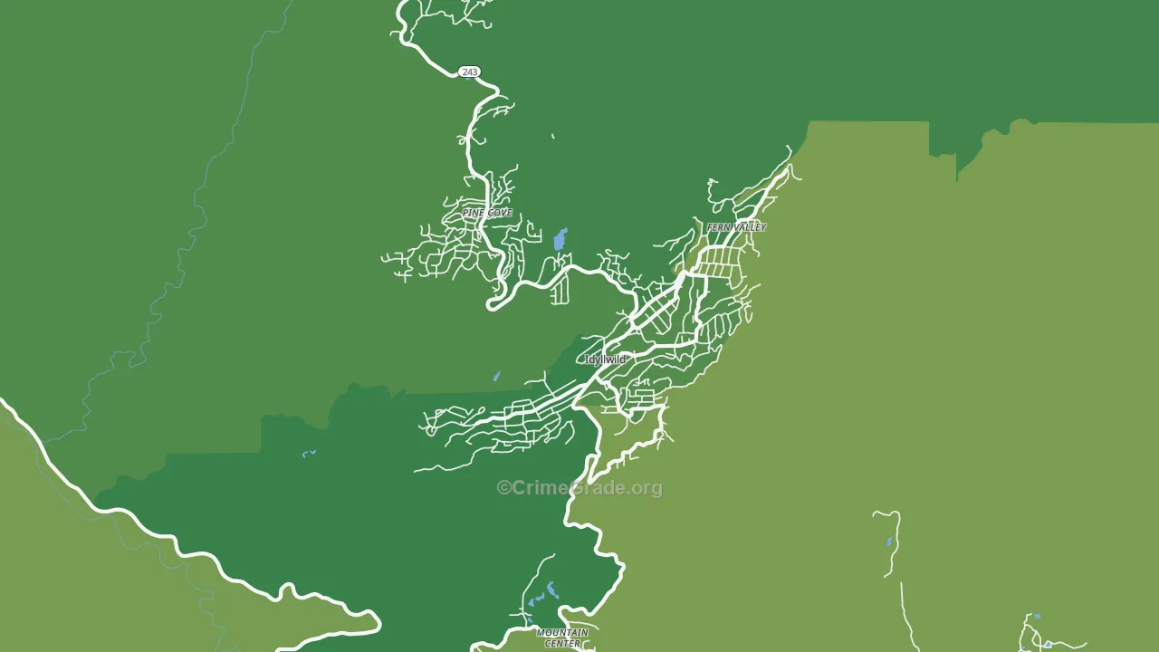 92549, CA Map of Vehicle Theft Rates