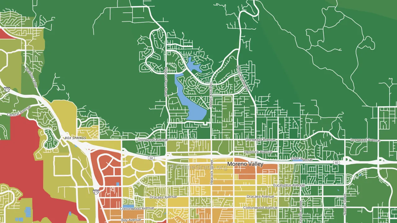 92557, CA Map of Vehicle Theft Rates